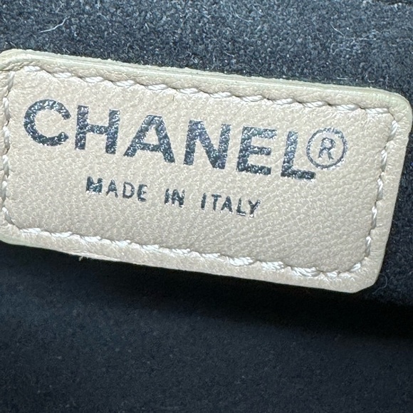 Chanel Chocolate Bar Patent Leather Tote – Brown/Mustard, Card & Dustbag - Picture 7 of 9